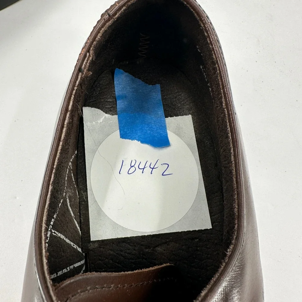 Goodyear Mens Brown Leather Oxford Dress Shoes Lace Up Formal Work Size 8.5 E‎